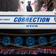 Members of the New York City Department of Correction ride in an armored vehicle during the Veterans Day Parade Nov. 11, 2013, in New York City.
Andrew Burton/Getty Images